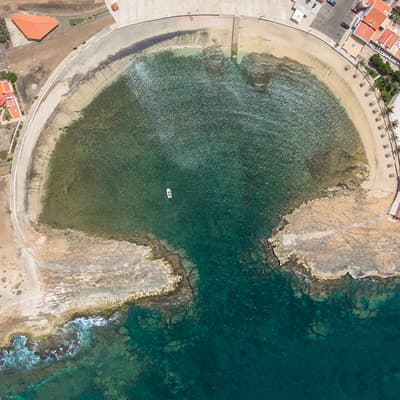 Aerial view of Murdeira bay